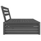 vidaXL Garten-Mittelsofa Grau 120x80 cm Massivholz Kiefer vidaXL Garten-Mittelsofa Grau 120x80 cm Massivholz Kiefer