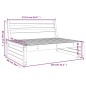 vidaXL Garten-Mittelsofa 120x80 cm Kiefernholz Imprägniert vidaXL Garten-Mittelsofa 120x80 cm Kiefernholz Imprägniert