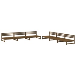 vidaXL 6-tlg. Garten-Lounge-Set Honigbraun Massivholz Kiefer