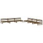 vidaXL 6-tlg. Garten-Lounge-Set Honigbraun Massivholz Kiefer vidaXL 6-tlg. Garten-Lounge-Set Honigbraun Massivholz Kiefer