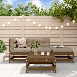 vidaXL 4-tlg. Garten-Lounge-Set Honigbraun Massivholz Kiefer