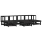 vidaXL 7-tlg. Garten-Lounge-Set Schwarz Massivholz Kiefer vidaXL 7-tlg. Garten-Lounge-Set Schwarz Massivholz Kiefer