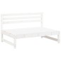 vidaXL 2-tlg. Garten-Lounge-Set Weiß Massivholz Kiefer vidaXL 2-tlg. Garten-Lounge-Set Weiß Massivholz Kiefer