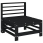vidaXL 6-tlg. Garten-Lounge-Set Schwarz Massivholz Kiefer vidaXL 6-tlg. Garten-Lounge-Set Schwarz Massivholz Kiefer