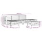 vidaXL 6-tlg. Garten-Lounge-Set Schwarz Massivholz Kiefer vidaXL 6-tlg. Garten-Lounge-Set Schwarz Massivholz Kiefer