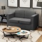 vidaXL 2-Sitzer Sofa Stoff Dunkelgrau vidaXL 2-Sitzer Sofa Stoff Dunkelgrau