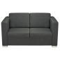 vidaXL 2-Sitzer Sofa Stoff Dunkelgrau vidaXL 2-Sitzer Sofa Stoff Dunkelgrau
