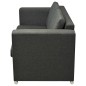 vidaXL 2-Sitzer Sofa Stoff Dunkelgrau vidaXL 2-Sitzer Sofa Stoff Dunkelgrau