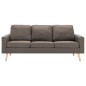 vidaXL 3-Sitzer-Sofa Taupe Stoff vidaXL 3-Sitzer-Sofa Taupe Stoff
