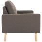 vidaXL 3-Sitzer-Sofa Taupe Stoff vidaXL 3-Sitzer-Sofa Taupe Stoff