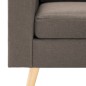 vidaXL 3-Sitzer-Sofa Taupe Stoff vidaXL 3-Sitzer-Sofa Taupe Stoff