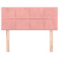 vidaXL Kopfteil Rosa 80x5x78/88 cm Samt