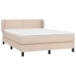 vidaXL Boxspringbett Matratze Cappuccino-Braun 140x190cm Kunstleder vidaXL Boxspringbett Matratze Cappuccino-Braun 140x190cm Kunstleder