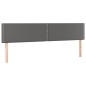 vidaXL Boxspringbett mit Matratze Grau 200x200 cm Kunstleder vidaXL Boxspringbett mit Matratze Grau 200x200 cm Kunstleder