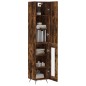 Highboard Räuchereiche 34,5x34x180 cm Holzwerkstoff Highboard Räuchereiche 34,5x34x180 cm Holzwerkstoff