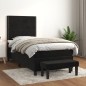 vidaXL Boxspringbett mit Matratze Schwarz 80x200 cm Samt vidaXL Boxspringbett mit Matratze Schwarz 80x200 cm Samt