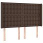vidaXL Boxspringbett mit Matratze & LED Braun 140x190 cm Kunstleder vidaXL Boxspringbett mit Matratze & LED Braun 140x190 cm Kunstleder