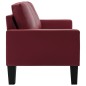 vidaXL 3-Sitzer-Sofa Weinrot Kunstleder vidaXL 3-Sitzer-Sofa Weinrot Kunstleder