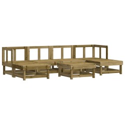 vidaXL 7-tlg. Garten-Lounge-Set Kiefernholz Imprägniert
