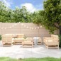 vidaXL 8-tlg. Garten-Lounge-Set Massivholz Kiefer vidaXL 8-tlg. Garten-Lounge-Set Massivholz Kiefer