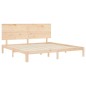 vidaXL Massivholzbett mit Kopfteil 200x200 cm vidaXL Massivholzbett mit Kopfteil 200x200 cm