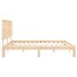 vidaXL Massivholzbett mit Kopfteil 200x200 cm vidaXL Massivholzbett mit Kopfteil 200x200 cm