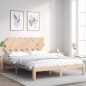 vidaXL Massivholzbett mit Kopfteil 140x190 cm vidaXL Massivholzbett mit Kopfteil 140x190 cm