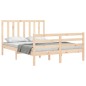 vidaXL Massivholzbett mit Kopfteil 140x190 cm vidaXL Massivholzbett mit Kopfteil 140x190 cm