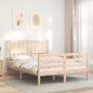 vidaXL Massivholzbett mit Kopfteil 140x190 cm vidaXL Massivholzbett mit Kopfteil 140x190 cm