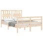 vidaXL Massivholzbett mit Kopfteil 140x190 cm vidaXL Massivholzbett mit Kopfteil 140x190 cm