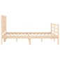 vidaXL Massivholzbett mit Kopfteil 140x190 cm vidaXL Massivholzbett mit Kopfteil 140x190 cm