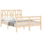vidaXL Massivholzbett mit Kopfteil 140x190 cm vidaXL Massivholzbett mit Kopfteil 140x190 cm