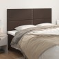vidaXL Kopfteile 4 Stk. Braun 100x5x78/88 cm Kunstleder