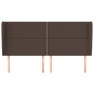 vidaXL Kopfteil mit Ohren Braun 203x23x118/128 cm Kunstleder vidaXL Kopfteil mit Ohren Braun 203x23x118/128 cm Kunstleder