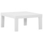 4-tlg. Garten-Lounge-Set mit Auflagen Kunststoff Weiß 4-tlg. Garten-Lounge-Set mit Auflagen Kunststoff Weiß