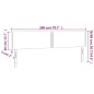 vidaXL LED Kopfteil Grau 200x5x78/88 cm Kunstleder vidaXL LED Kopfteil Grau 200x5x78/88 cm Kunstleder
