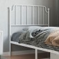 vidaXL Kopfteil Metall Weiß 90 cm vidaXL Kopfteil Metall Weiß 90 cm