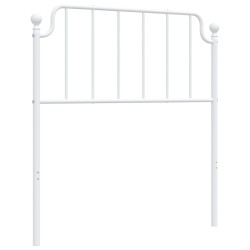 vidaXL Kopfteil Metall Weiß 90 cm