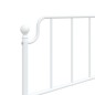 vidaXL Kopfteil Metall Weiß 90 cm vidaXL Kopfteil Metall Weiß 90 cm