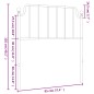 vidaXL Kopfteil Metall Weiß 90 cm vidaXL Kopfteil Metall Weiß 90 cm