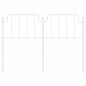 vidaXL Kopfteil Metall Weiß 150 cm