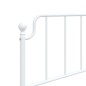 vidaXL Bettgestell mit Kopfteil Metall Weiß 100x190 cm vidaXL Bettgestell mit Kopfteil Metall Weiß 100x190 cm
