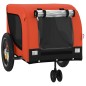 vidaXL Fahrradanhänger Hunde Orange und Schwarz Oxford-Gewebe & Eisen vidaXL Fahrradanhänger Hunde Orange und Schwarz Oxford-Gewebe & Eisen