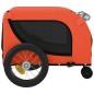 vidaXL Fahrradanhänger Hunde Orange und Schwarz Oxford-Gewebe & Eisen vidaXL Fahrradanhänger Hunde Orange und Schwarz Oxford-Gewebe & Eisen