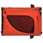 vidaXL Fahrradanhänger Hunde Orange und Schwarz Oxford-Gewebe & Eisen vidaXL Fahrradanhänger Hunde Orange und Schwarz Oxford-Gewebe & Eisen