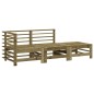 vidaXL 3-tlg. Garten-Lounge-Set Kiefernholz Imprägniert vidaXL 3-tlg. Garten-Lounge-Set Kiefernholz Imprägniert