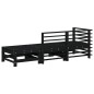 vidaXL 3-tlg. Garten-Lounge-Set Schwarz Massivholz Kiefer vidaXL 3-tlg. Garten-Lounge-Set Schwarz Massivholz Kiefer