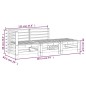 vidaXL 3-tlg. Garten-Lounge-Set Schwarz Massivholz Kiefer vidaXL 3-tlg. Garten-Lounge-Set Schwarz Massivholz Kiefer