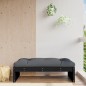 vidaXL Gartenhocker Schwarz 120x80 cm Massivholz Kiefer vidaXL Gartenhocker Schwarz 120x80 cm Massivholz Kiefer
