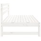 vidaXL Garten-Mittelsofa Weiß 120x80 cm Massivholz Kiefer vidaXL Garten-Mittelsofa Weiß 120x80 cm Massivholz Kiefer